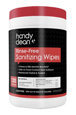 120 Droog veegt voor Rinse Free Sanitising Wipes Manufacturer-Doden 99,99% van Bacteriën af