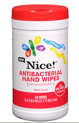 40 Droog veegt voor Antibacteriële Hand af afveegt Fabrikant Hypoallergenic Fresh Scent