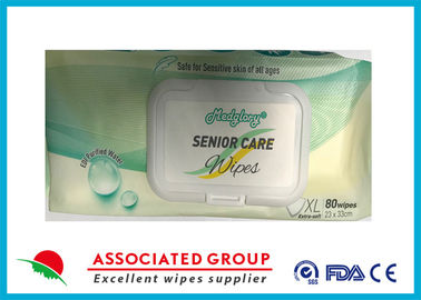 Pre-Moisted Rinse Free Adult Washcloth / Wipes / Towel With Natural Formula
