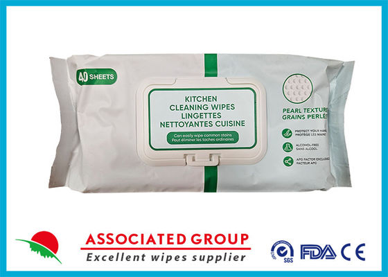 Keukenreiniging natte doekjes, citroen en frisse lucht geur, sanitizers/reinigingsmiddelen/desinfectiemiddelen/deodorants, 80 tel (2 verpakkingen van 40)